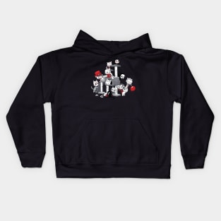 Halloween Horror Park Cats Kids Hoodie